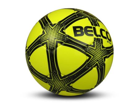 Belco Star Florocent Yellow Football (1 Football with needle) (Size 3) | 7+ Years Online Hot Sale