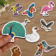 Birds Wooden Fridge Magnets (Set of 10) on Sale