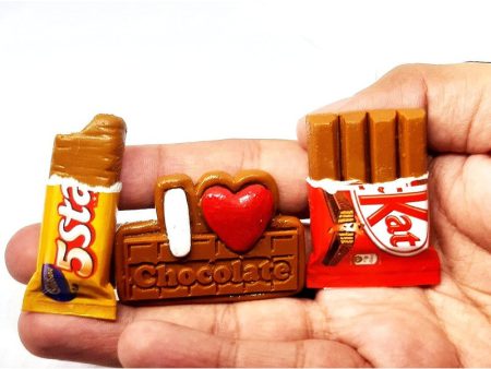 Chocolate wafer 3D Miniature Food Fridge Magnet on Sale