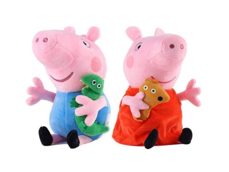 Brother Pig and Sister Pig Soft Toys Combo (Blue Pink) | Height 30 cm Discount