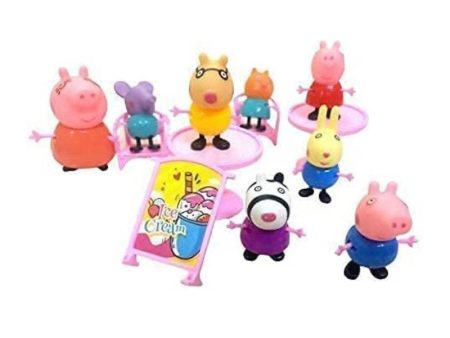 9 Piece of Pig Family Set (Assorted Colours) Hot on Sale