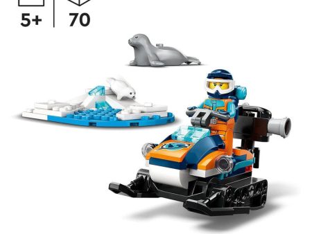 LEGO City Arctic Explorer Snowmobile 60376 Building Toy Set (70 Pcs) Online Hot Sale