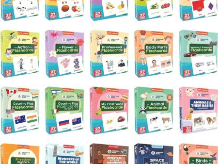 Flash Cards for Kids (Set of 20) 6 to 12 Months & 3 - 6 years (Combo Set) Supply