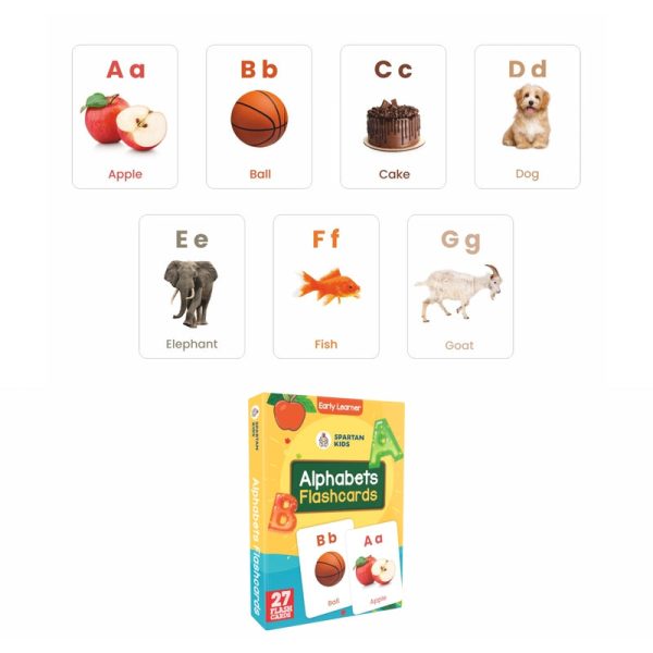 Alphabets Flash Cards (27 Early Learning Flash Cards For Kids) Online now