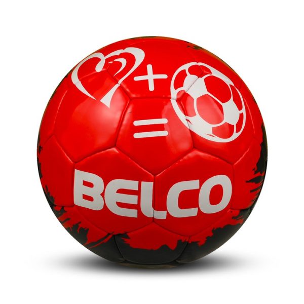 Belco Premium Red Love Football (1 football with needle) (Size 5) | 11+ Years Online Sale