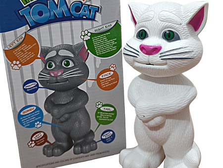 Talking Tom Toy for Kids Speaking- (White) Supply