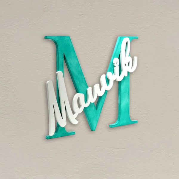 Personalised - AmazingYou, Name Art for the Walls, Calming Sea Green(COD not Available) Fashion