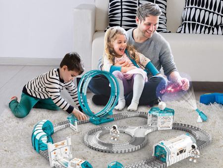 Battery Operated Space Explore Train Track Set (204 Pieces) on Sale